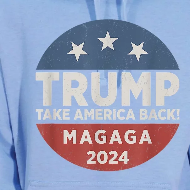 Trump Magaga Take America Back Bald Eagle Trump 2024 Magaga Unisex Surf Hoodie