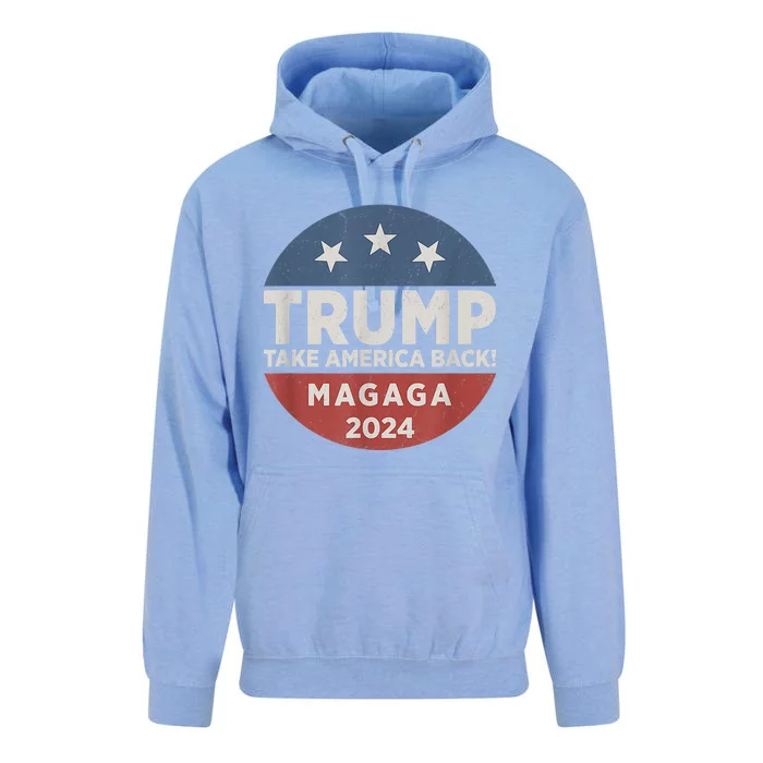 Trump Magaga Take America Back Bald Eagle Trump 2024 Magaga Unisex Surf Hoodie