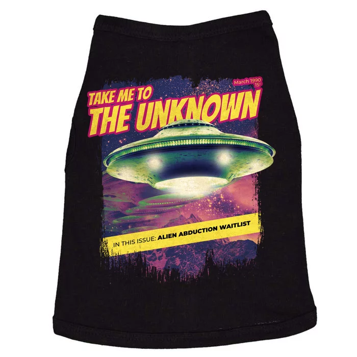 Take Me To The Unknown UFO Alien Doggie Tank