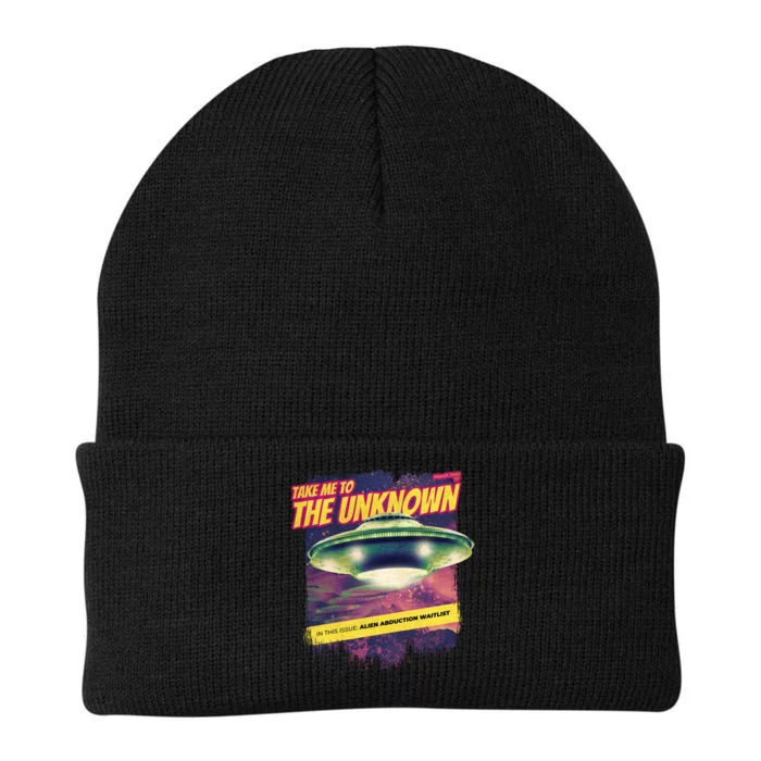 Take Me To The Unknown UFO Alien Knit Cap Winter Beanie