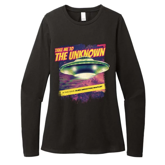 Take Me To The Unknown UFO Alien Womens CVC Long Sleeve Shirt