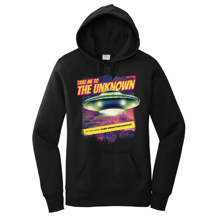 Take Me To The Unknown UFO Alien Women's Pullover Hoodie