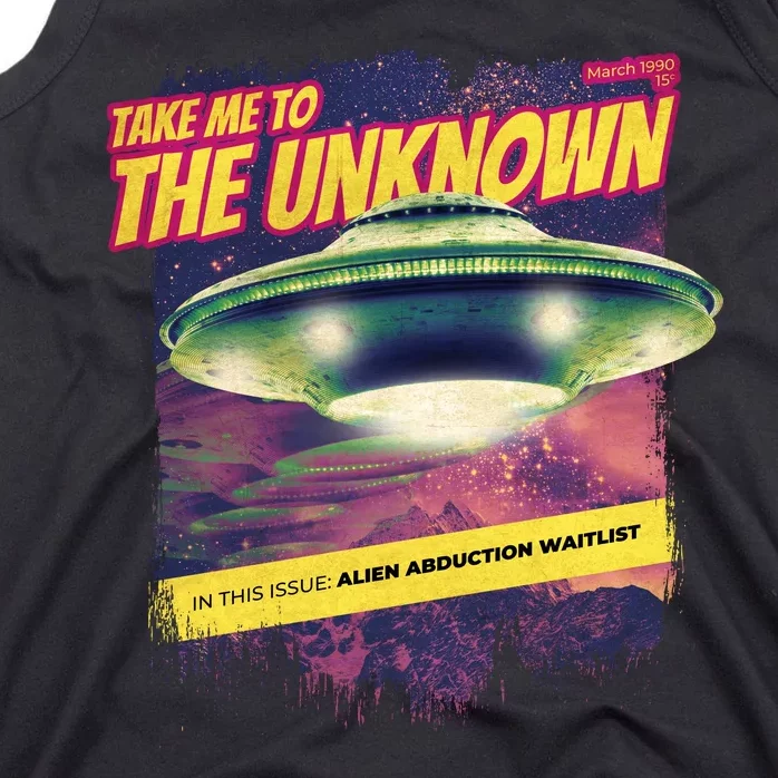 Take Me To The Unknown UFO Alien Tank Top