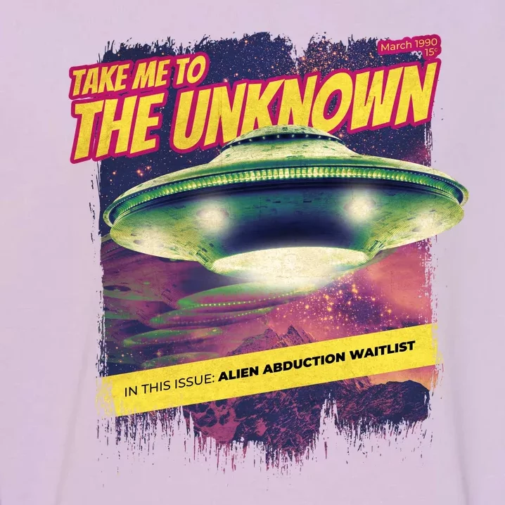 Take Me To The Unknown UFO Alien Garment-Dyed Sweatshirt