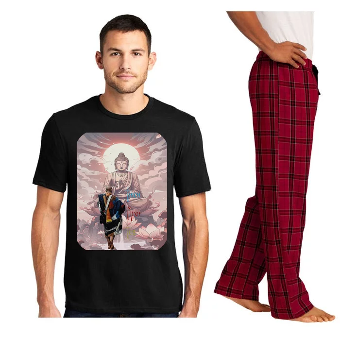 Thich Minh Tue On Back Monks Vietnamese Minh Tue Pajama Set