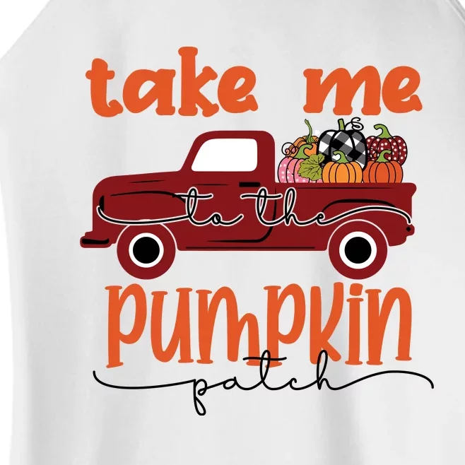 Take Me To The Pumpkin Patch Women’s Perfect Tri Rocker Tank