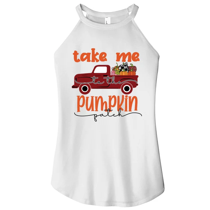 Take Me To The Pumpkin Patch Women’s Perfect Tri Rocker Tank