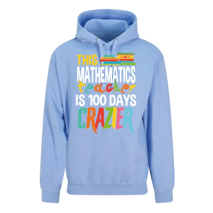 This Math Teacher Is 100 Days Crazier Nuts Crazy Teachers Great Gift Unisex Surf Hoodie