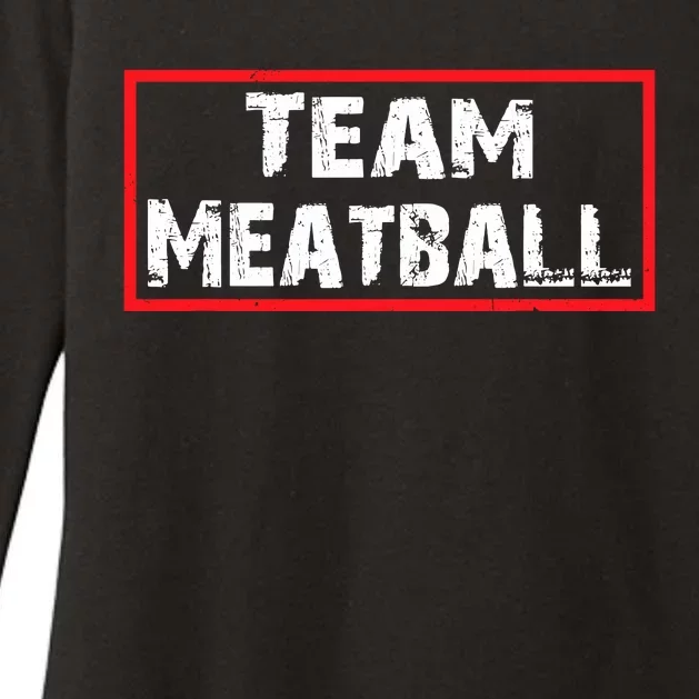 Team Meatball Womens CVC Long Sleeve Shirt