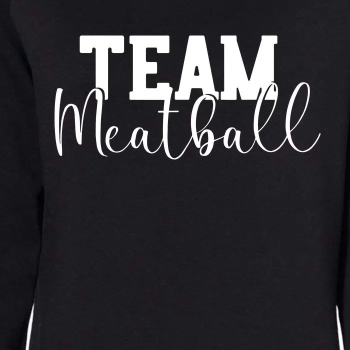 Team Meatball Womens California Wash Sweatshirt