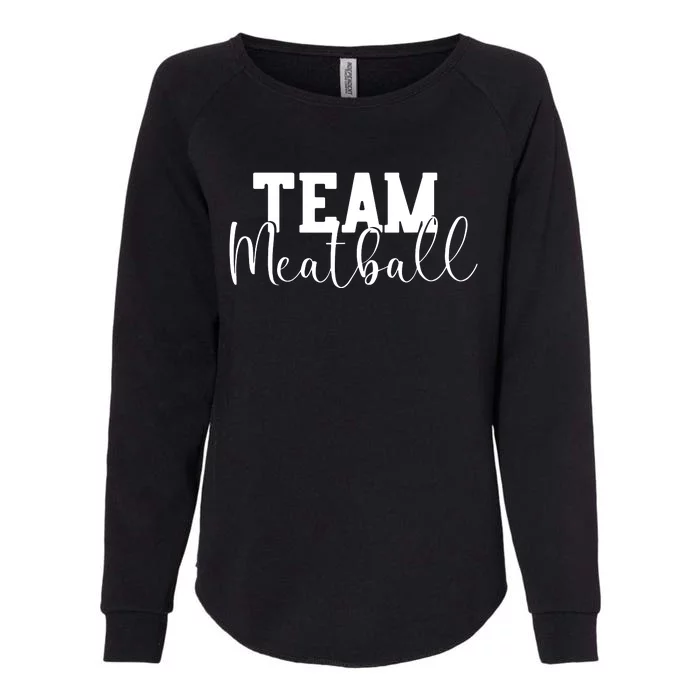 Team Meatball Womens California Wash Sweatshirt