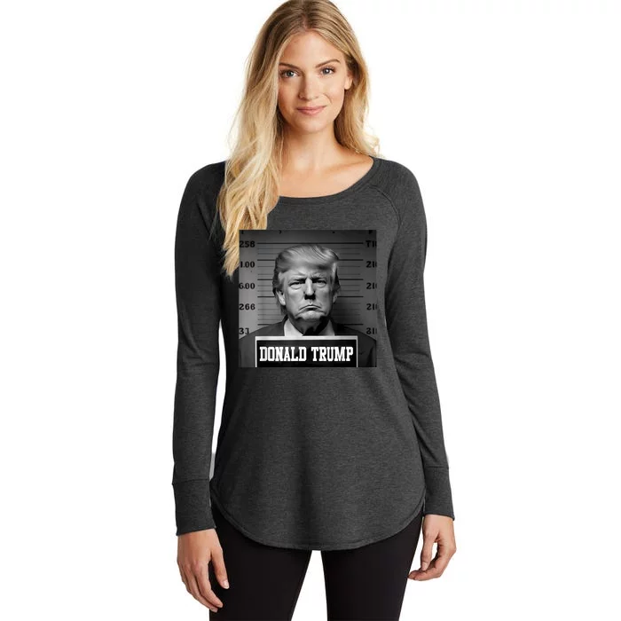 Trump Mugshot Trump Mug Shot Trending Women's Perfect Tri Tunic Long Sleeve Shirt