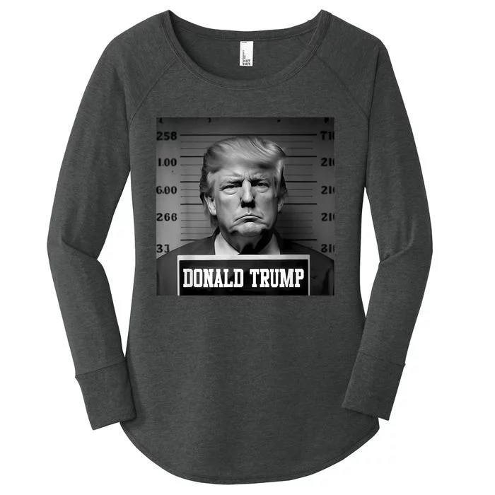 Trump Mugshot Trump Mug Shot Trending Women's Perfect Tri Tunic Long Sleeve Shirt