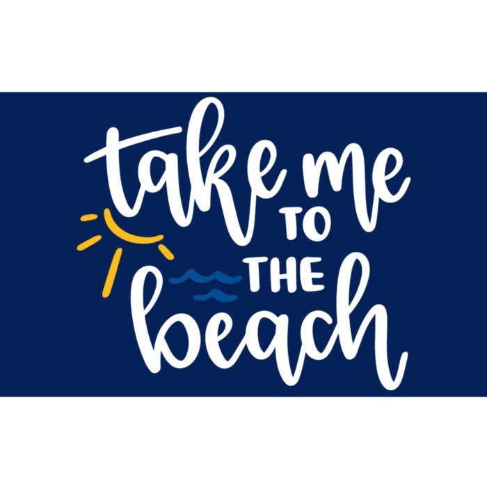 Take Me To The Beach Cute Vacation Bumper Sticker