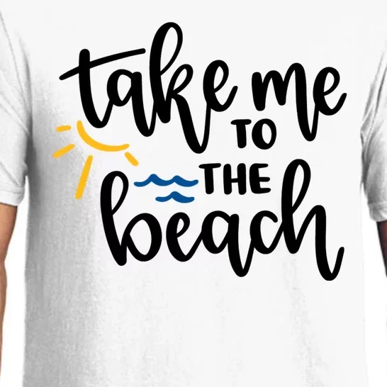 Take Me To The Beach Cute Vacation Pajama Set