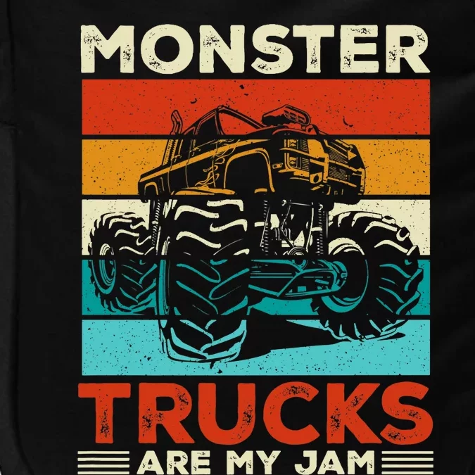 Toddler Monster Truck Are My Jam Costume Wo Boys Girls Premium Impact Tech Backpack