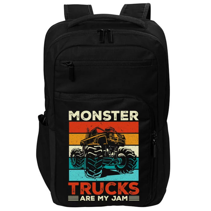 Toddler Monster Truck Are My Jam Costume Wo Boys Girls Premium Impact Tech Backpack