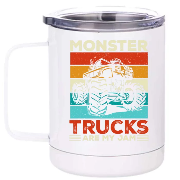 Toddler Monster Truck Are My Jam Costume Wo Boys Girls Premium Front & Back 12oz Stainless Steel Tumbler Cup