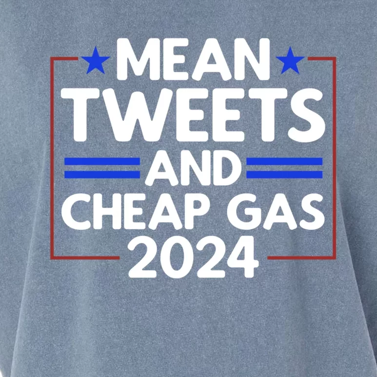 Trump Mean Tweets Cheap Gas Trump 2024 Election Meaningful Gift Garment-Dyed Women's Muscle Tee