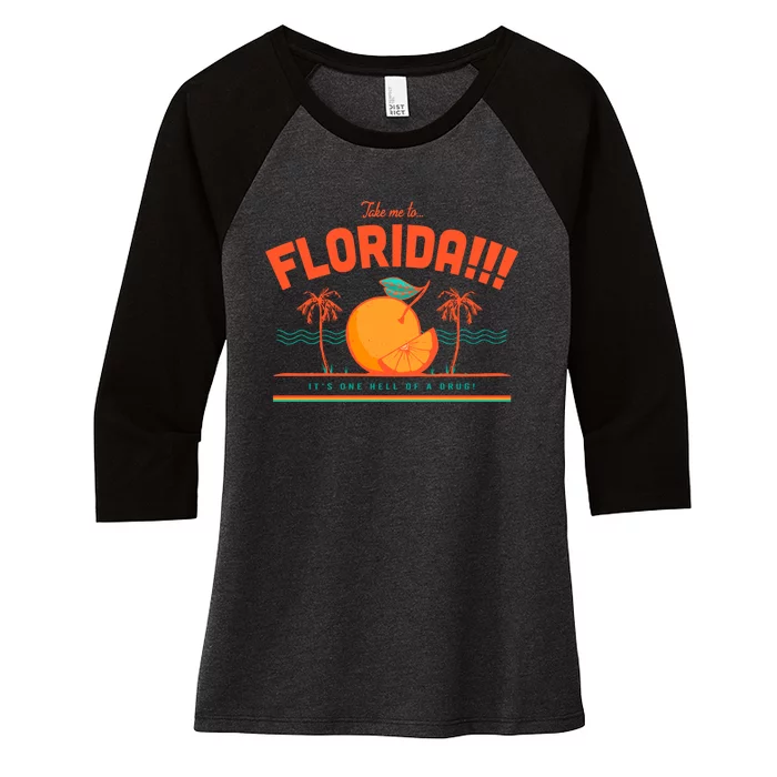 Take Me To Florida Ttpd Album Women's Tri-Blend 3/4-Sleeve Raglan Shirt