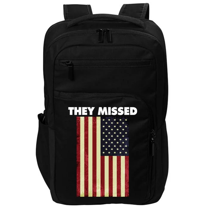 They Missed Trump Rally Shooting Gun Shot Impact Tech Backpack