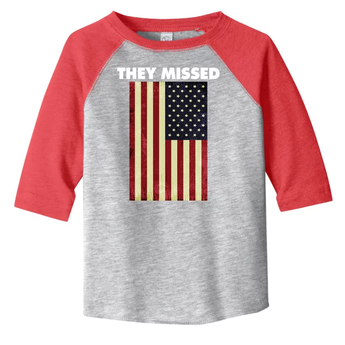 They Missed Trump Rally Shooting Gun Shot Toddler Fine Jersey T-Shirt