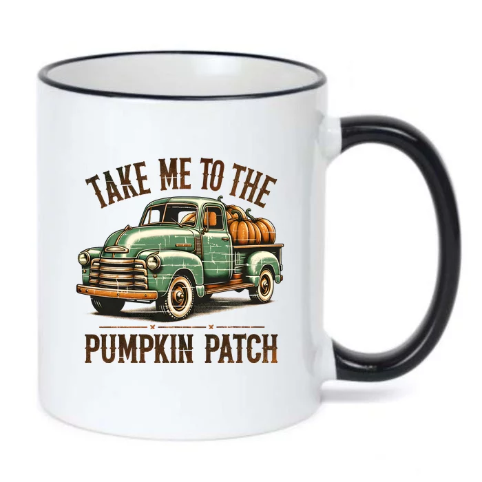 Take Me To The Pumpkin Patch Black Color Changing Mug