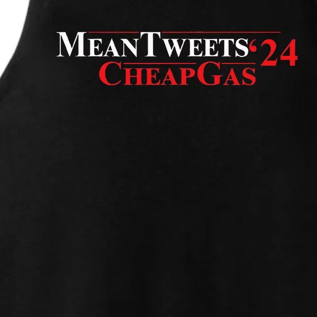 Trump Mean Tweets And Cheap Gas 2024 Ladies Tri-Blend Wicking Tank