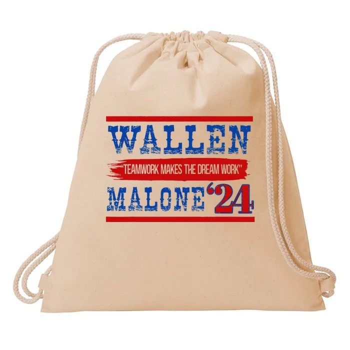 Teamwork Makes The Dream Work Malone 24 Drawstring Bag