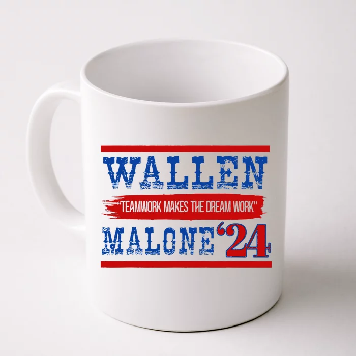 Teamwork Makes The Dream Work Malone 24 Front & Back Coffee Mug