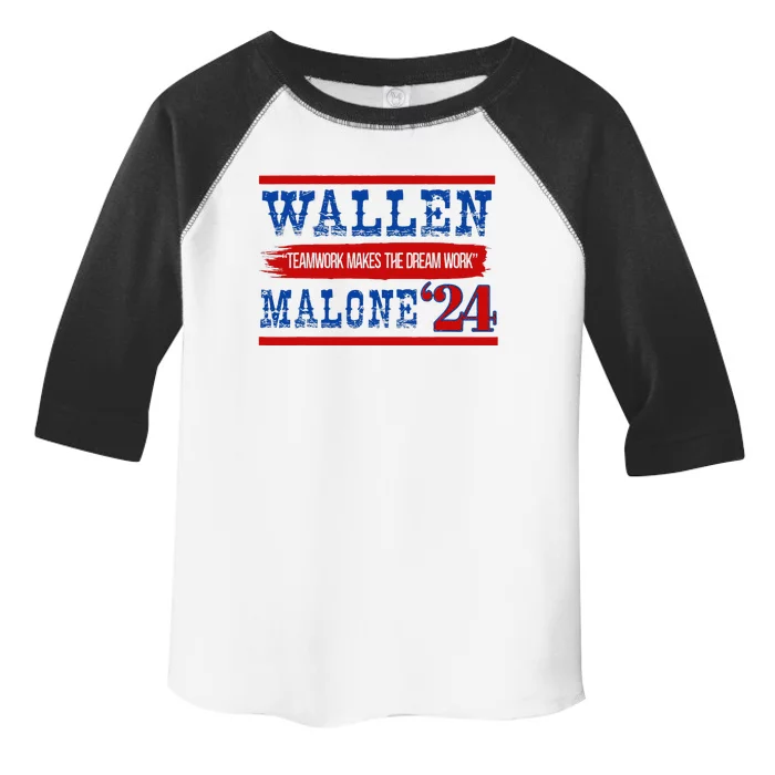 Teamwork Makes The Dream Work Malone 24 Toddler Fine Jersey T-Shirt