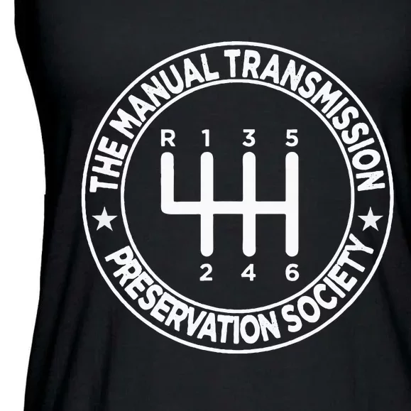 The Manual Transmission Preservation Society Ladies Essential Flowy Tank