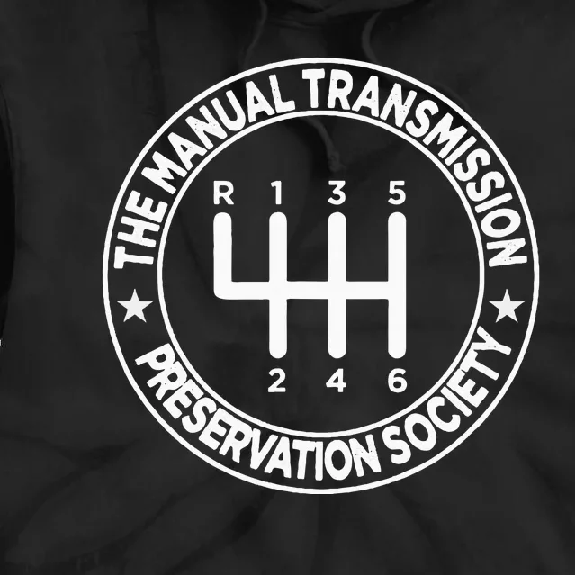 The Manual Transmission Preservation Society Tie Dye Hoodie