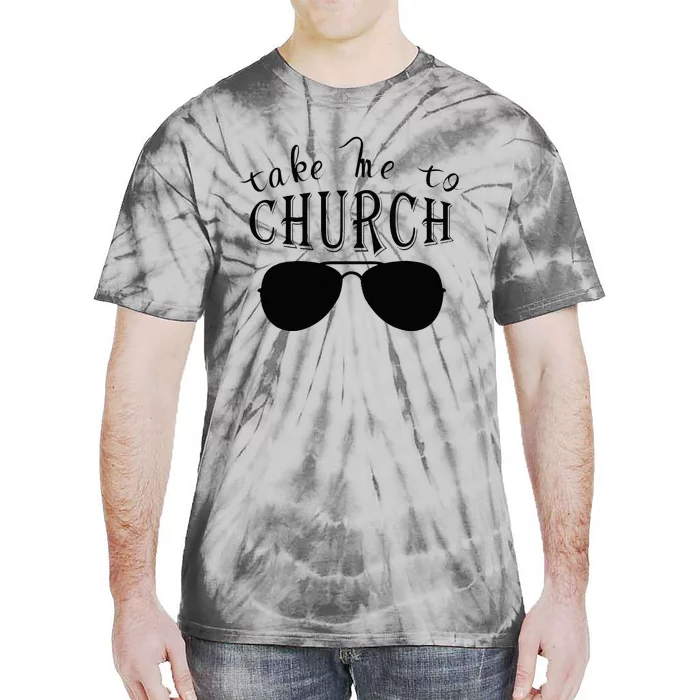 Take Me To The Church Christian Country Concert Tie-Dye T-Shirt