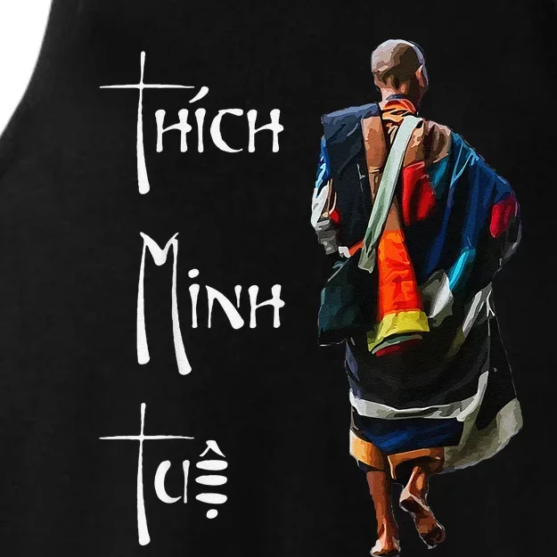 Thich Minh Tue Buddhist Monk Spiritual Journey Vietnam Ladies Tri-Blend Wicking Tank