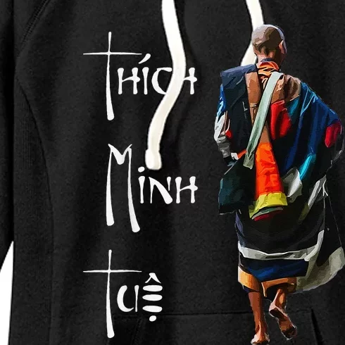 Thich Minh Tue Buddhist Monk Spiritual Journey Vietnam Women's Fleece Hoodie