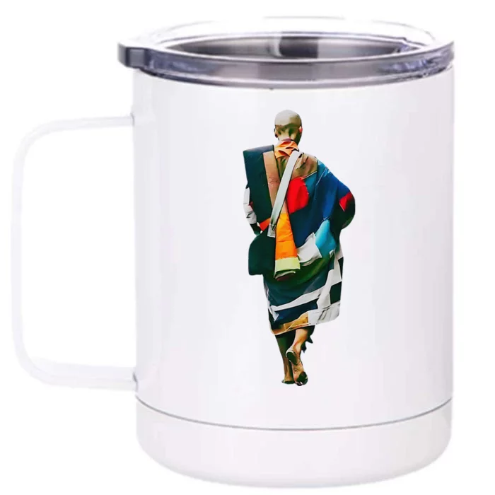 Thich Minh Tue On Back Monks Minh Tue Vietnamese Front & Back 12oz Stainless Steel Tumbler Cup