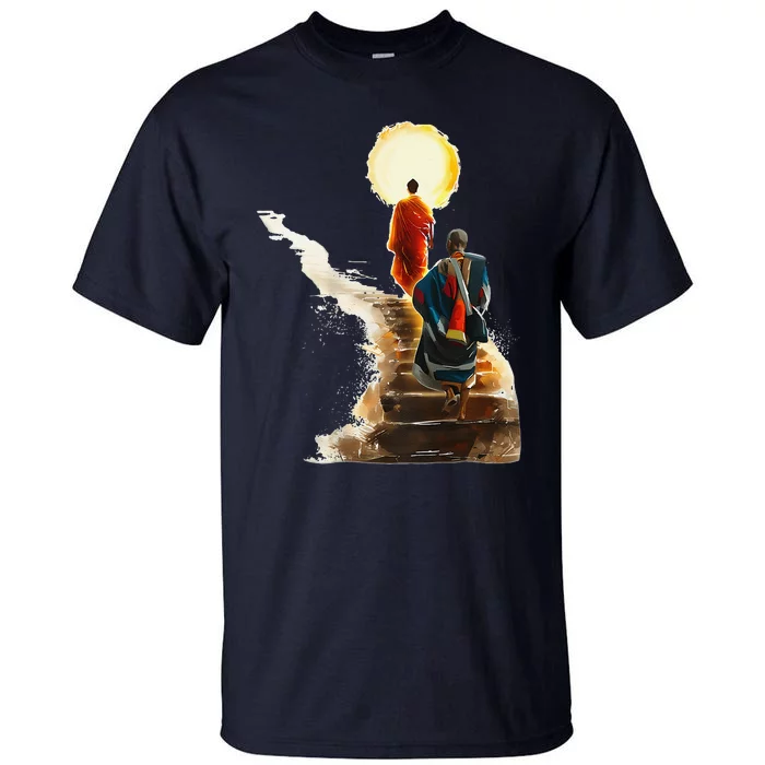 Thich Minh Tue On Back Monks Vietnamese Tall T-Shirt