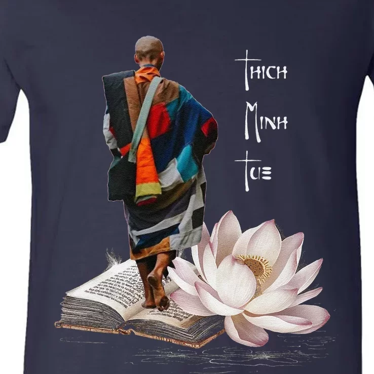 Thich Minh Tue V-Neck T-Shirt