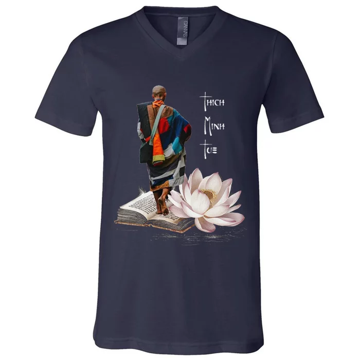 Thich Minh Tue V-Neck T-Shirt