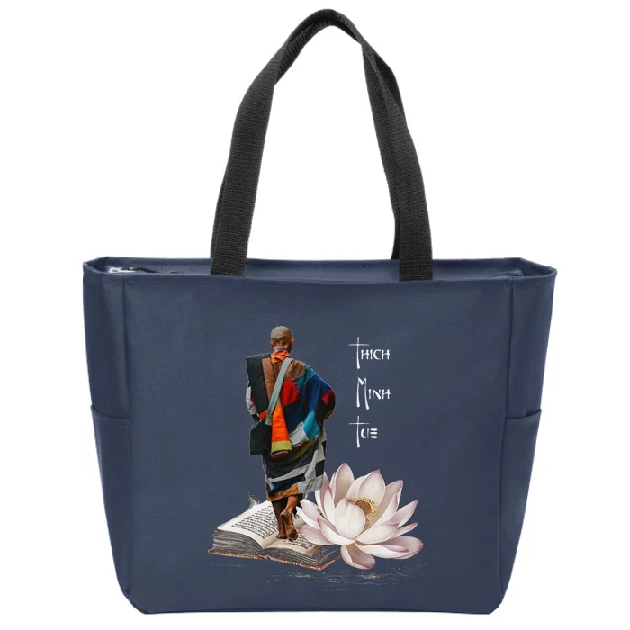 Thich Minh Tue Zip Tote Bag