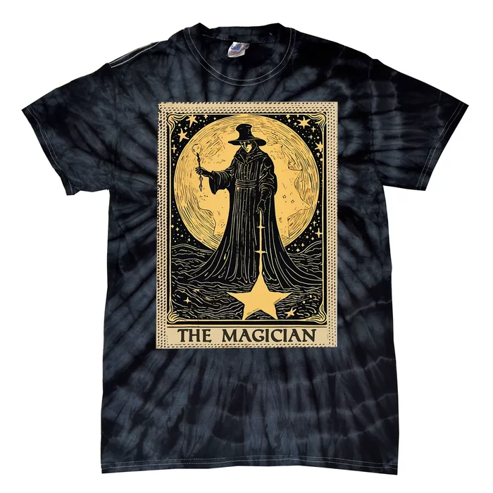 The Magician Tarot Card Tie-Dye T-Shirt