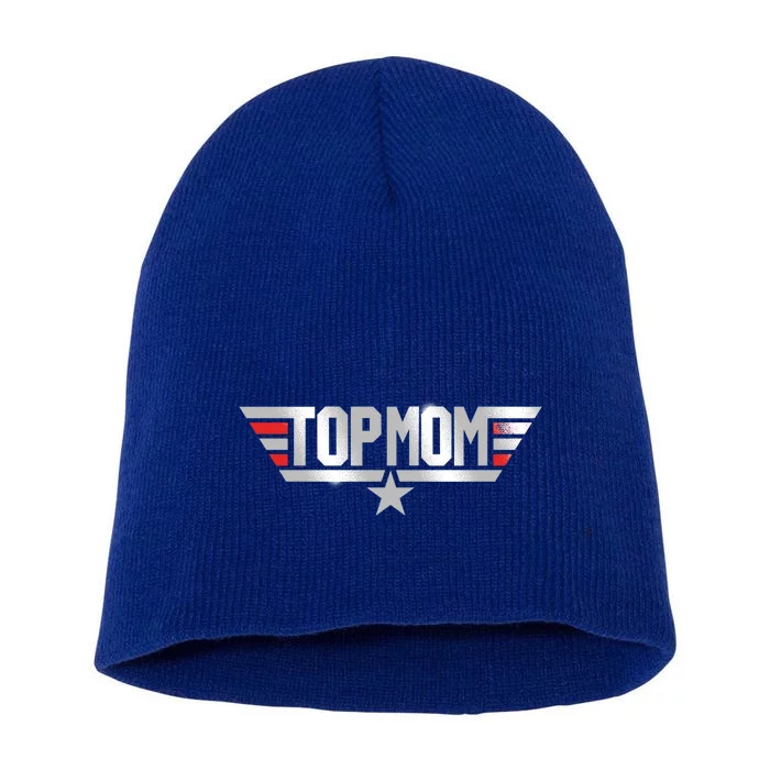 TOP MOM Short Acrylic Beanie