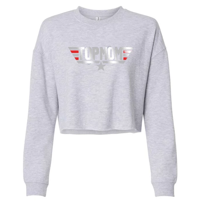 TOP MOM Cropped Pullover Crew