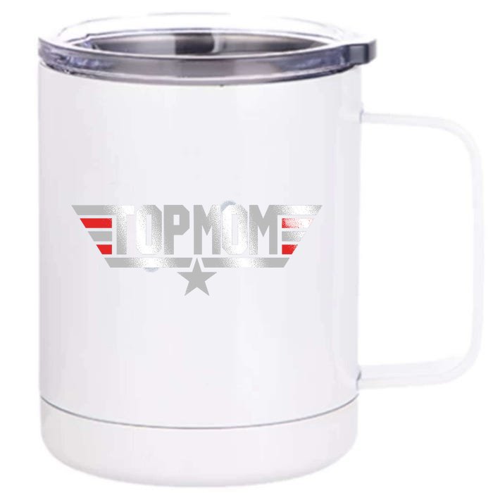 TOP MOM Front & Back 12oz Stainless Steel Tumbler Cup