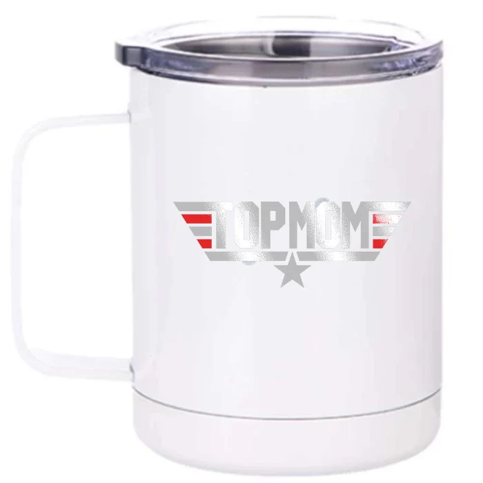 TOP MOM Front & Back 12oz Stainless Steel Tumbler Cup