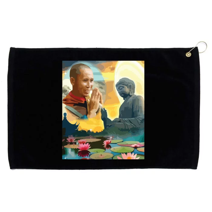 Thich Minh Tue Viet Nam Grommeted Golf Towel