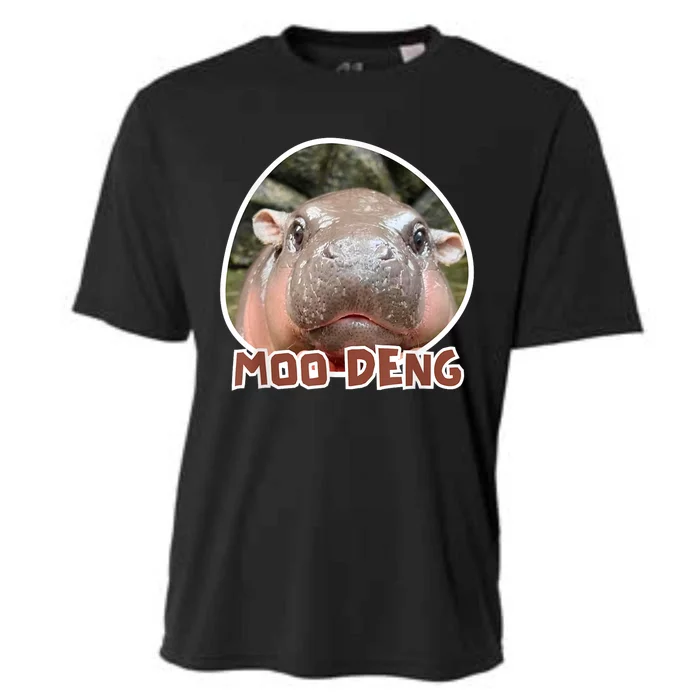 Thailand Moodeng The Famous Cute Baby Pigmy Hippo Gift Cooling Performance Crew T-Shirt