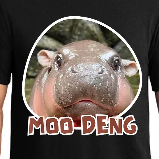 Thailand Moodeng The Famous Cute Baby Pigmy Hippo Gift Pajama Set