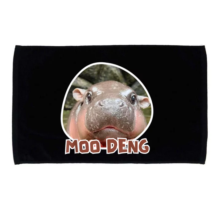 Thailand Moodeng The Famous Cute Baby Pigmy Hippo Gift Microfiber Hand Towel